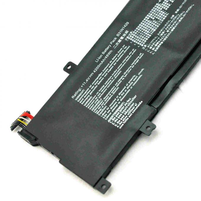 Bateria interna recarregável do portátil B31N1429 para o Li-polímero da série 11.4V 48Wh de Asus K501 de 3 células